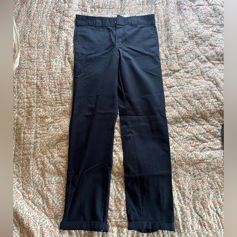 Dickies blue 30 x 34 slim straight work pants